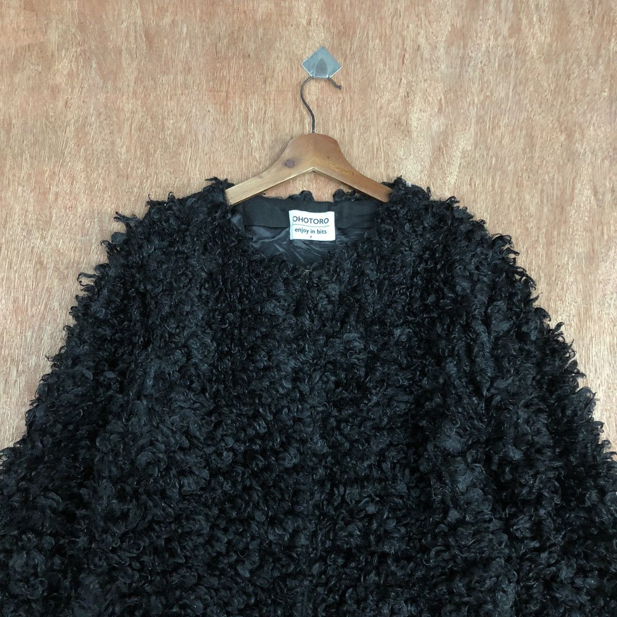 Homespun Knitwear Ohotoro Black Mohair shag shaggy Knitwear #H406 Size US M / EU 48-50 / 2 - 9 Thumbnail