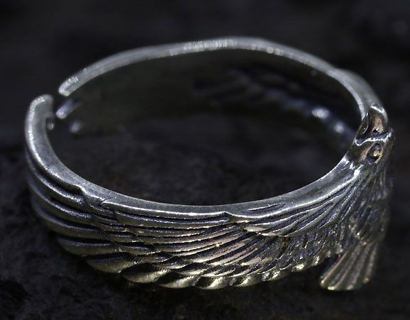 Jewelry Eagle Feather Wing Ring Size ONE SIZE - 2 Thumbnail