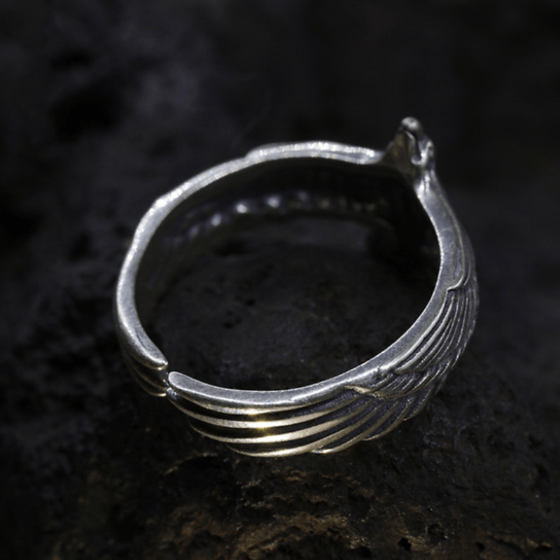 Jewelry Eagle Feather Wing Ring Size ONE SIZE - 1 Thumbnail