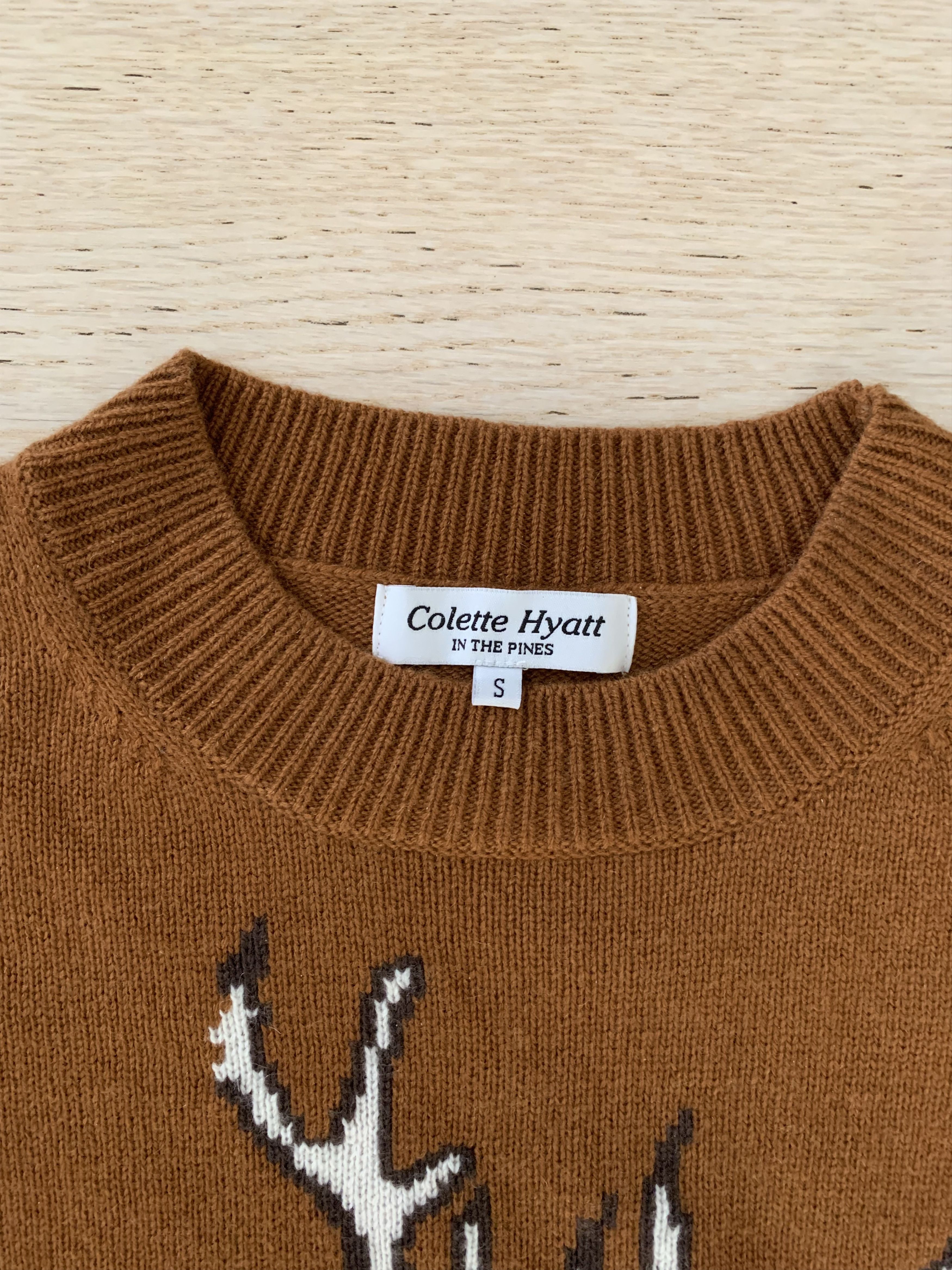 Colette Hyatt Colette Hyatt Stag Knit Sweater Size US S / EU 44-46 / 1 - 2 Thumbnail