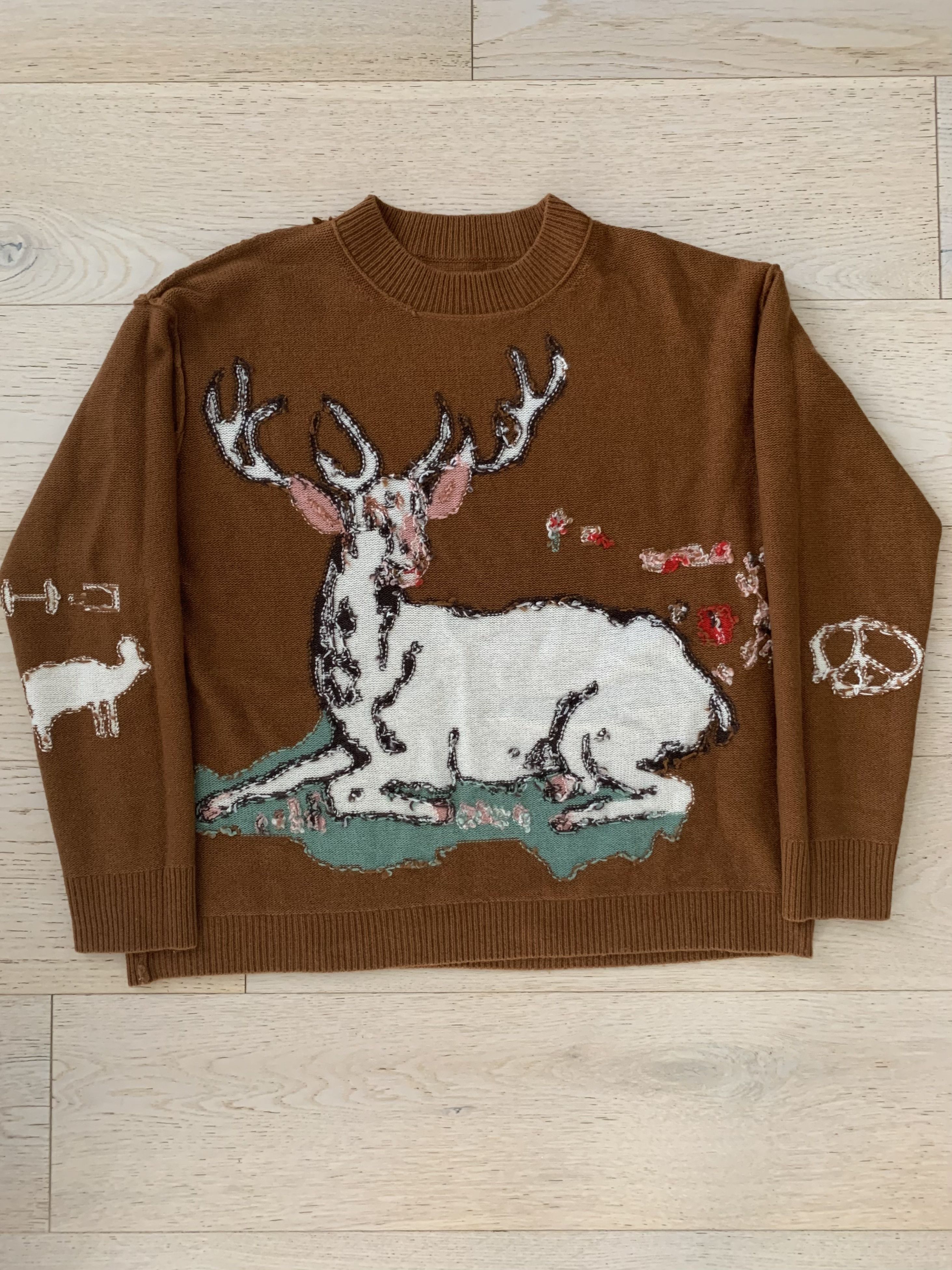 Colette Hyatt Colette Hyatt Stag Knit Sweater Size US S / EU 44-46 / 1 - 6 Thumbnail