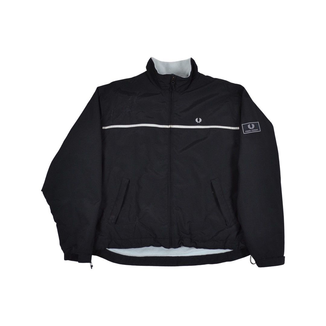 Fred Perry × Vintage Vintage Fred Perry Nylon Fleece Jacket Size US L / EU 52-54 / 3 - 1 Thumbnail