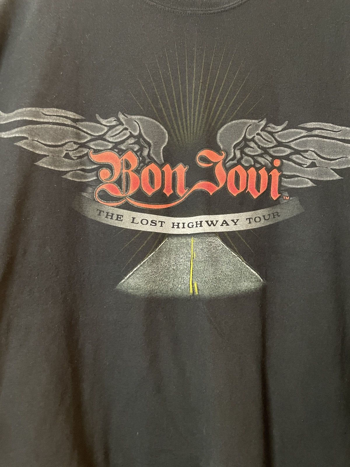 Band Tees × Bon Jovi × Vintage Vintage 00s Bon Jovi Band Tee with Front and Back Print Size US XL / EU 56 / 4 - 3 Thumbnail