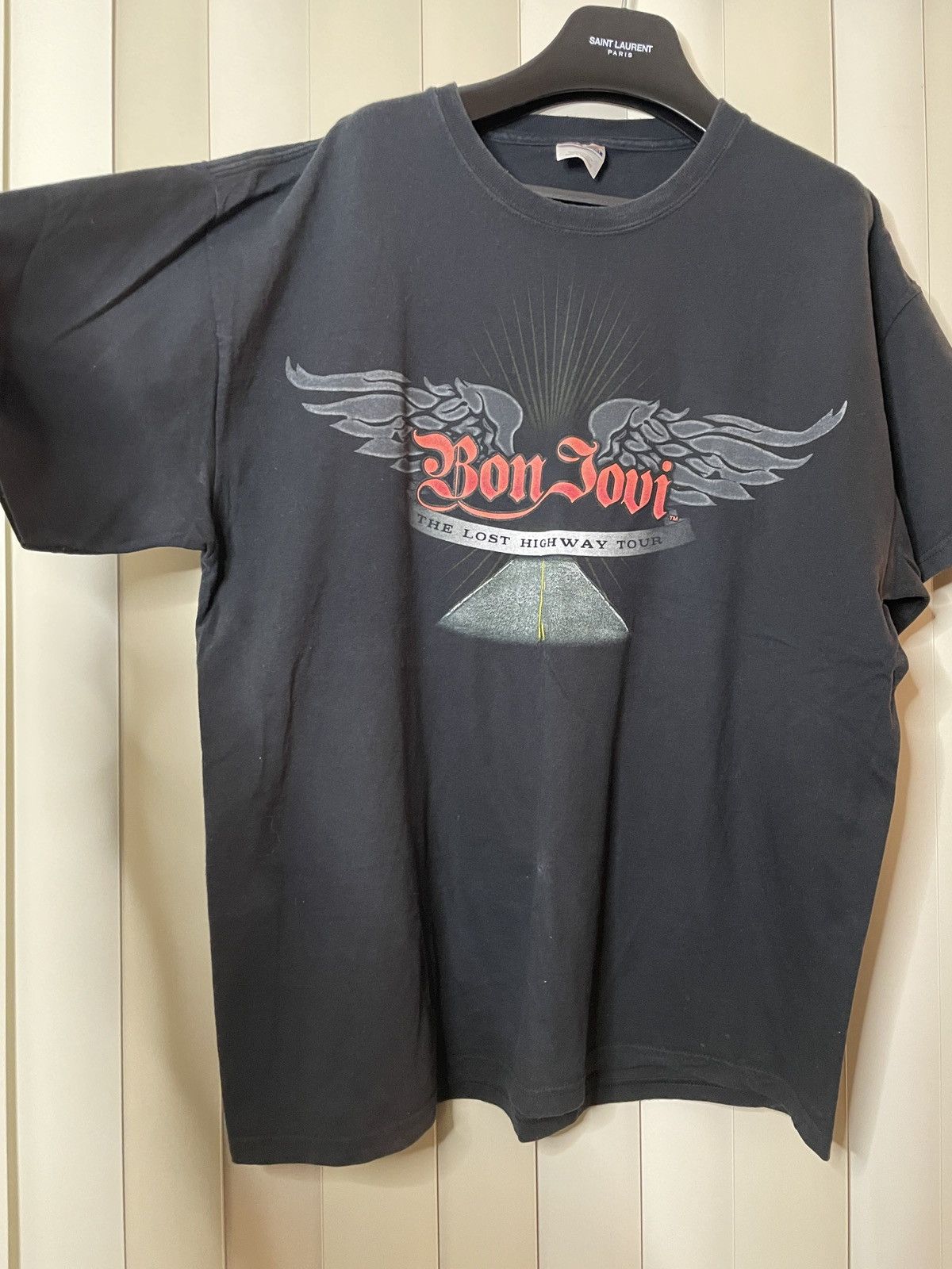Band Tees × Bon Jovi × Vintage Vintage 00s Bon Jovi Band Tee with Front and Back Print Size US XL / EU 56 / 4 - 4 Thumbnail