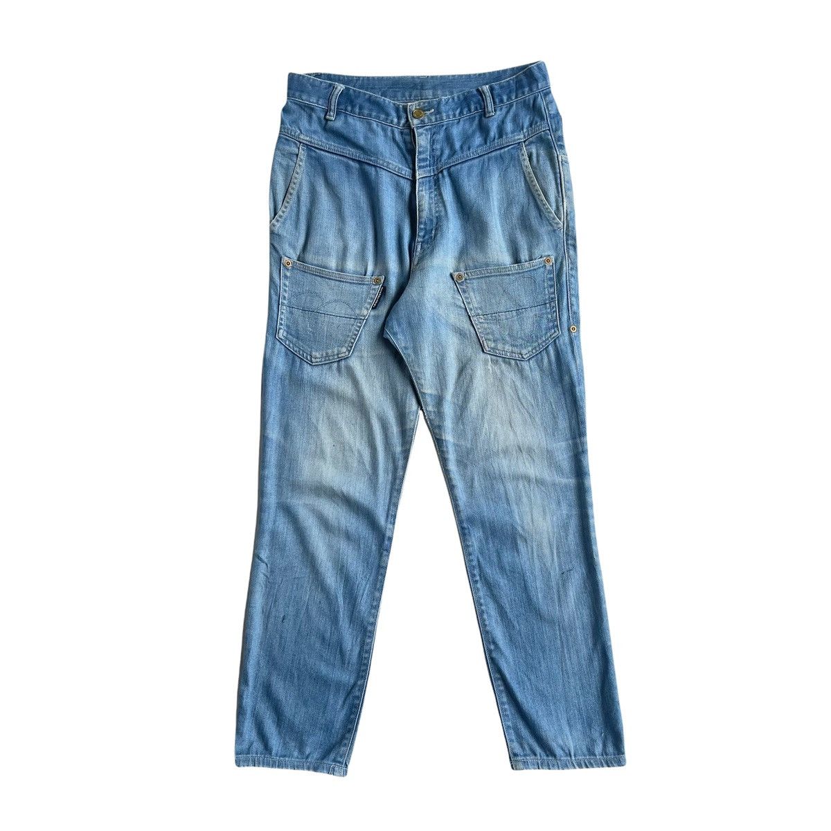 Issey Miyake × mercibeaucoup Mercibeacoup Issey Miyake Unusual Denim Jeans Size US 29 - 1 Thumbnail