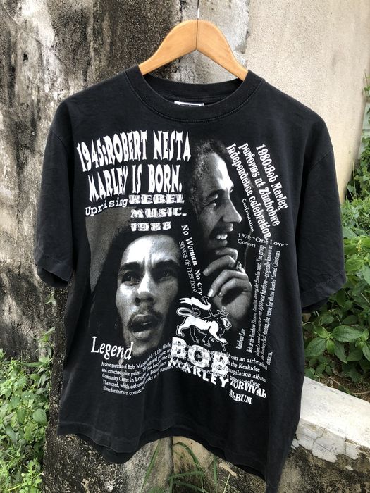 Bob Marley Vintage Bootleg Rap Tee “No Woman No Cry”