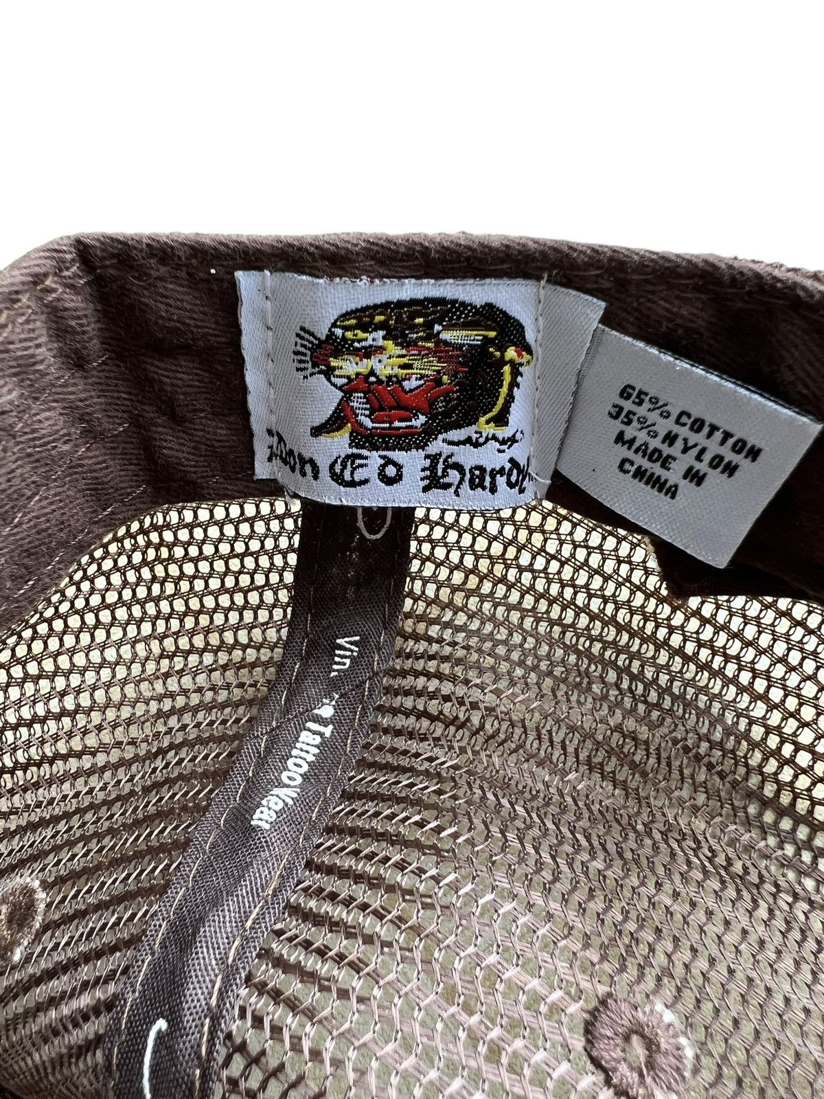 Christian Audigier OG Ed Hardy Swarovski Bling Women & Skulls Mesh Cap Hat Size ONE SIZE - 7 Thumbnail