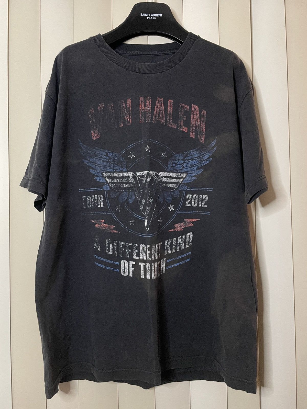 Anvil Van Halen Band T-shirt (Men's XL equivalent) cotton black type Vintage Second Hand