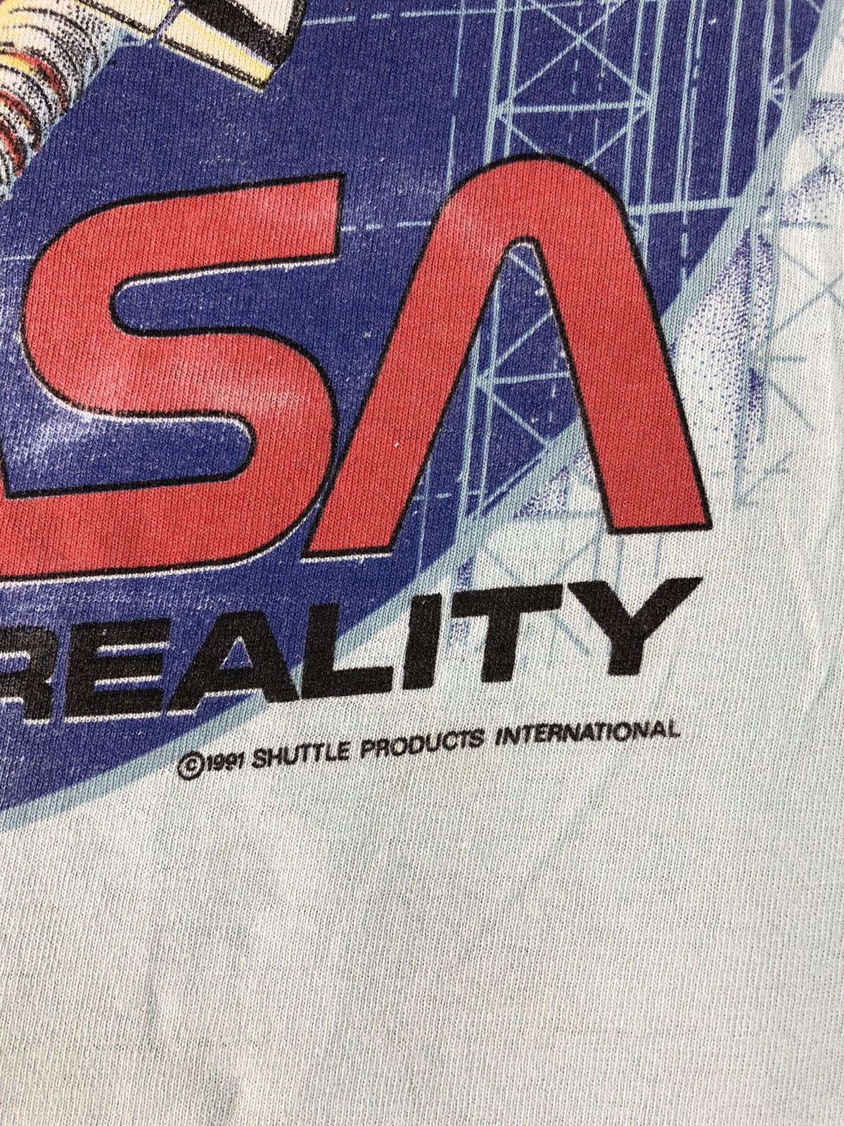 NASA 90s Stedman Tag NASA Shuttle US Space Centre Big Screen Tee Size US XL / EU 56 / 4 - 5 Thumbnail