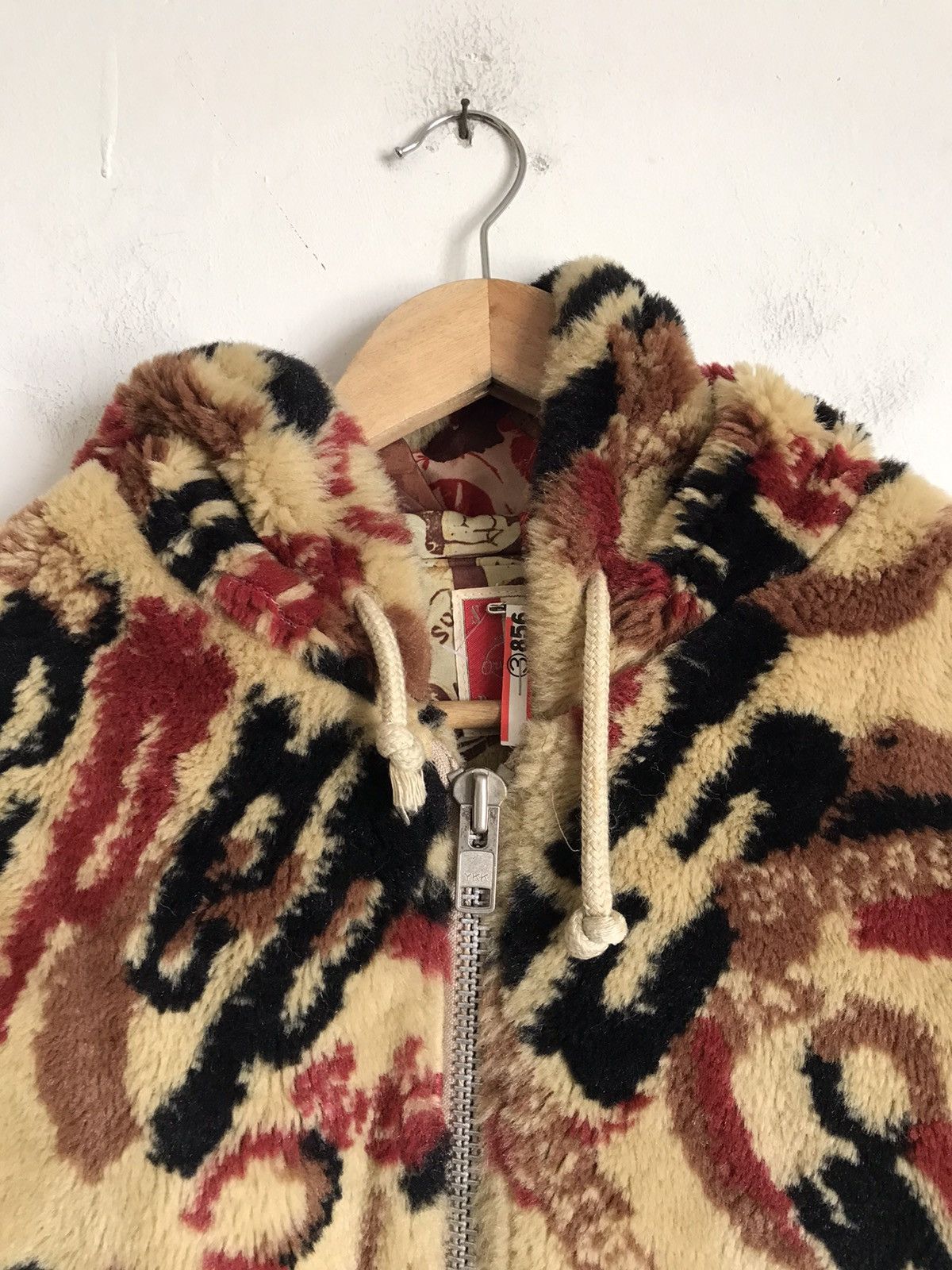 Homespun Knitwear × Japanese Brand 🇯🇵Vintage Deep Pile Saburoku Faux fur Reversible Jacket Size M / US 6-8 / IT 42-44 - 6 Thumbnail