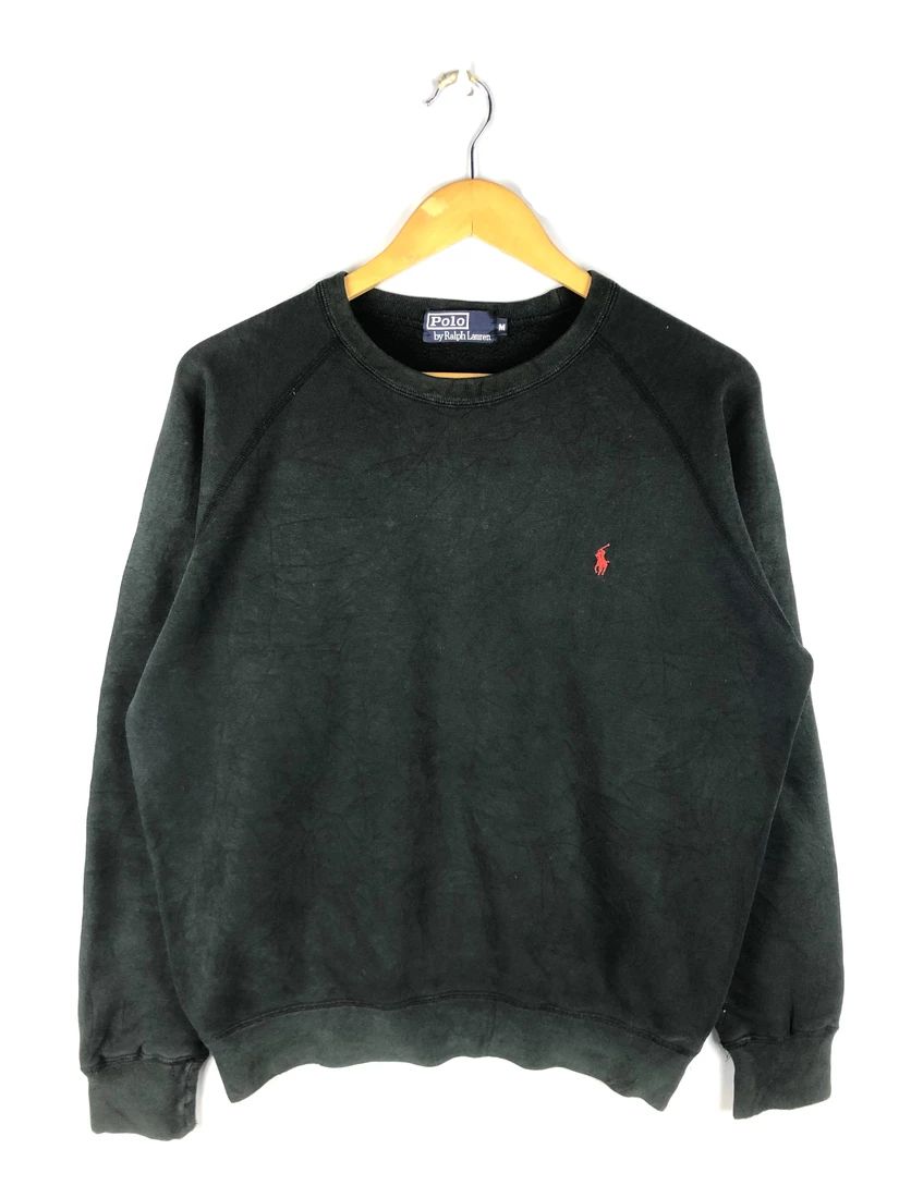Pre-owned Polo Ralph Lauren X Vintage Steals Vintage Polo Ralph Laurent Sweatshirt In Black