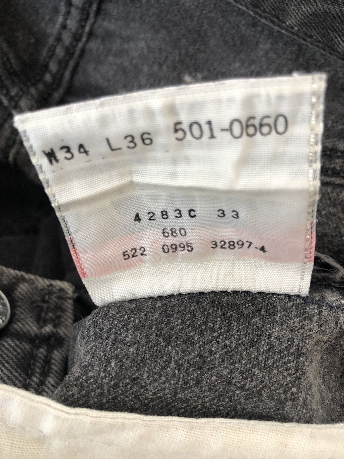 Levi's Vintage 1995 Levi’s 501 Jeans Made in Usa Faded Black Denim Size US 34 / EU 50 - 19 Thumbnail