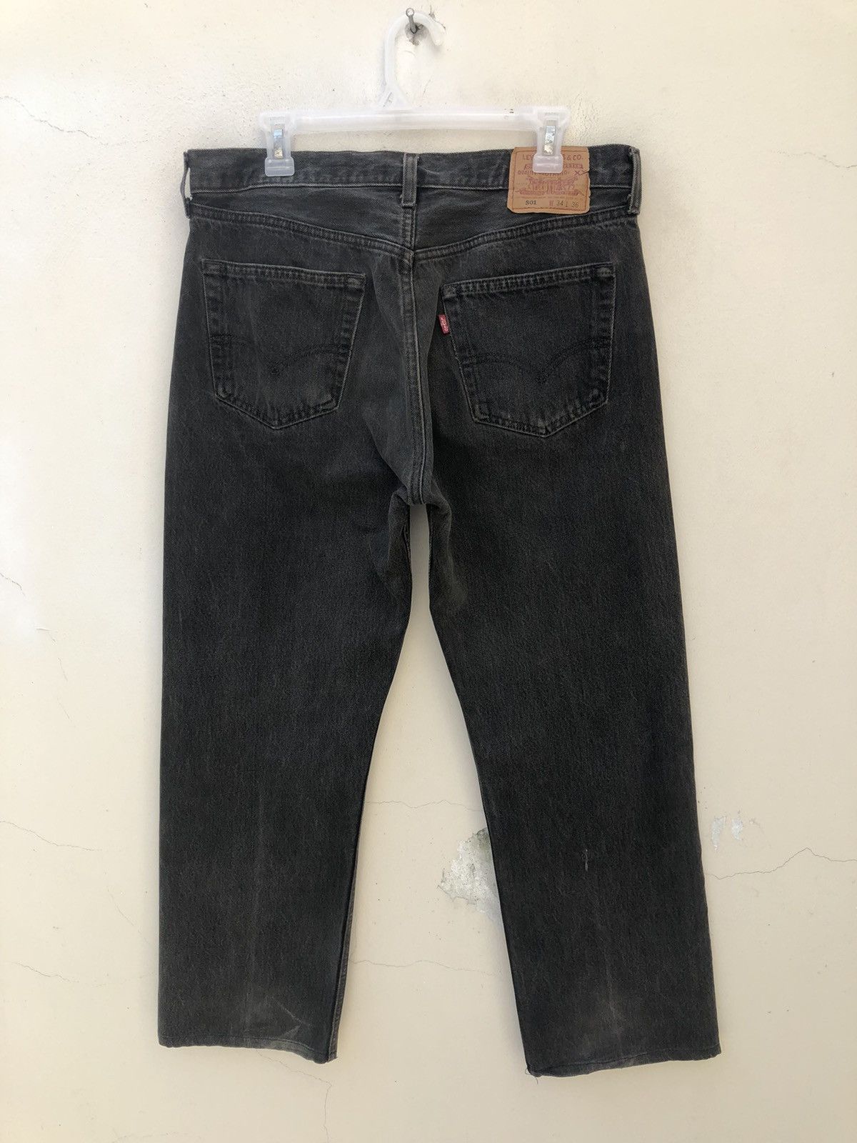 Levi's Vintage 1995 Levi’s 501 Jeans Made in Usa Faded Black Denim Size US 34 / EU 50 - 9 Thumbnail