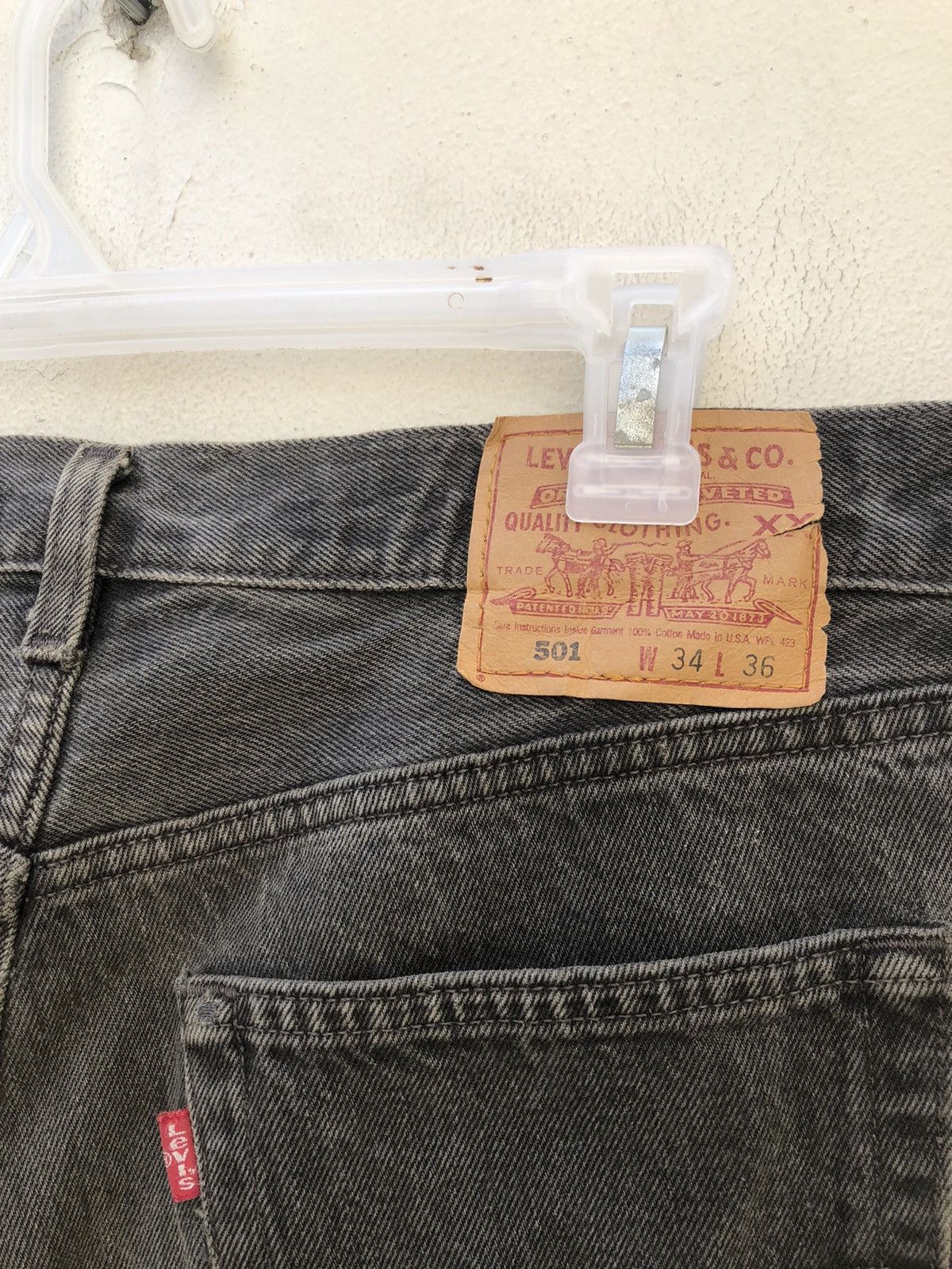 Levi's Vintage 1995 Levi’s 501 Jeans Made in Usa Faded Black Denim Size US 34 / EU 50 - 14 Thumbnail