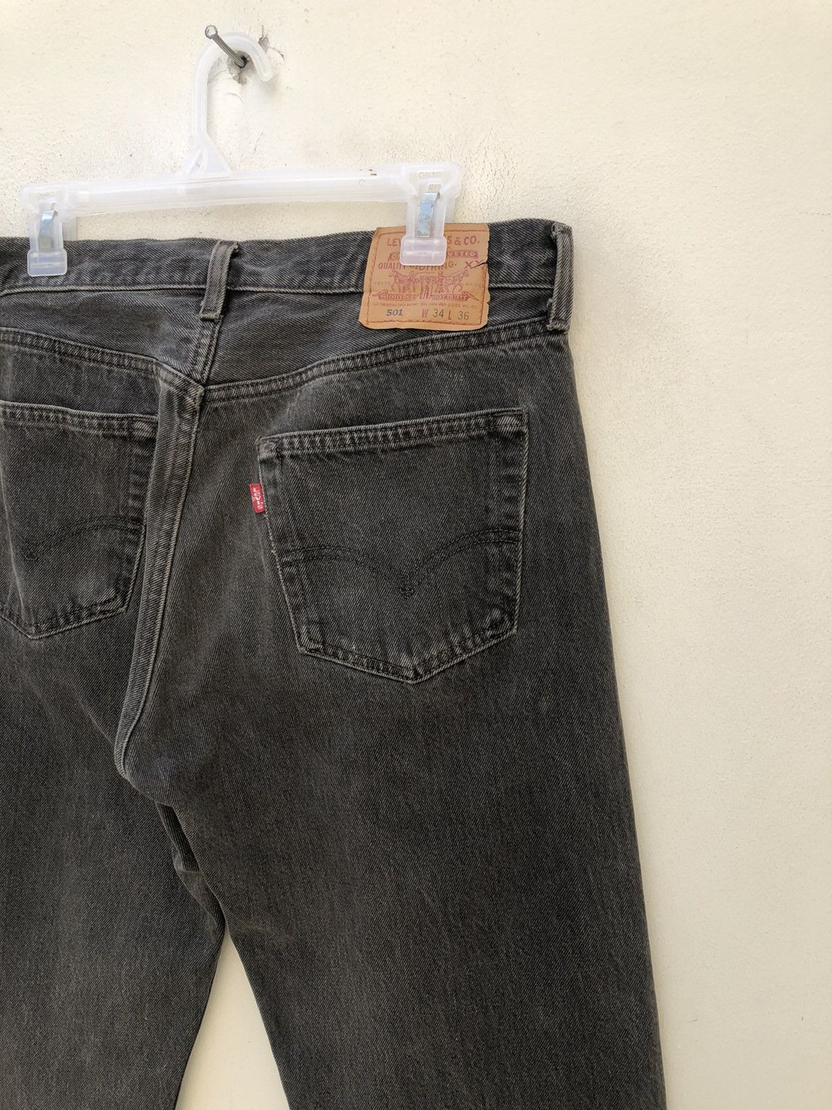 Levi's Vintage 1995 Levi’s 501 Jeans Made in Usa Faded Black Denim Size US 34 / EU 50 - 13 Thumbnail