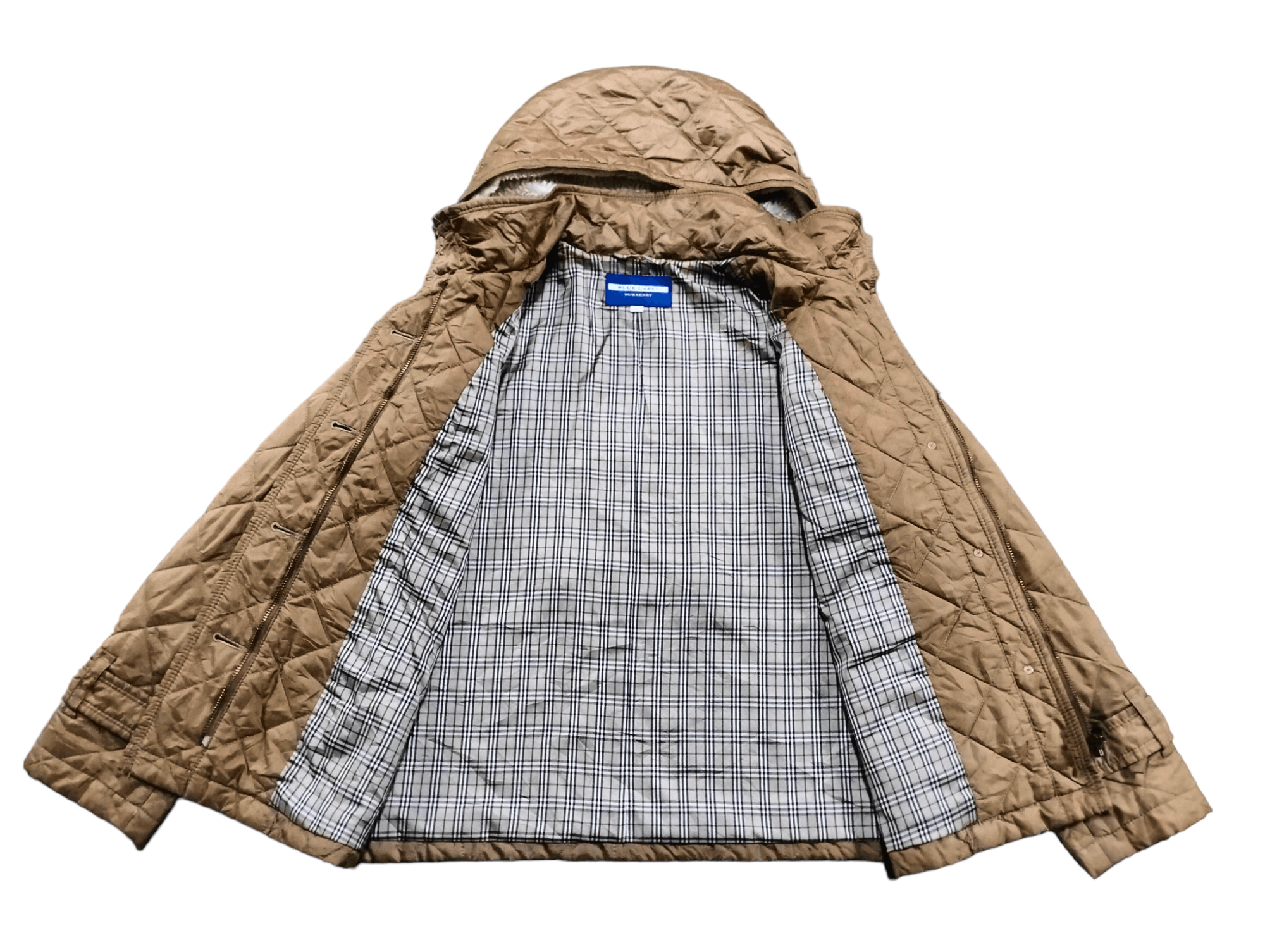 Burberry × Burberry Prorsum Burberry Diamond Quilted Hoddie Zipper Button Jacket Saiz 38 Size S / US 4 / IT 40 - 3 Thumbnail