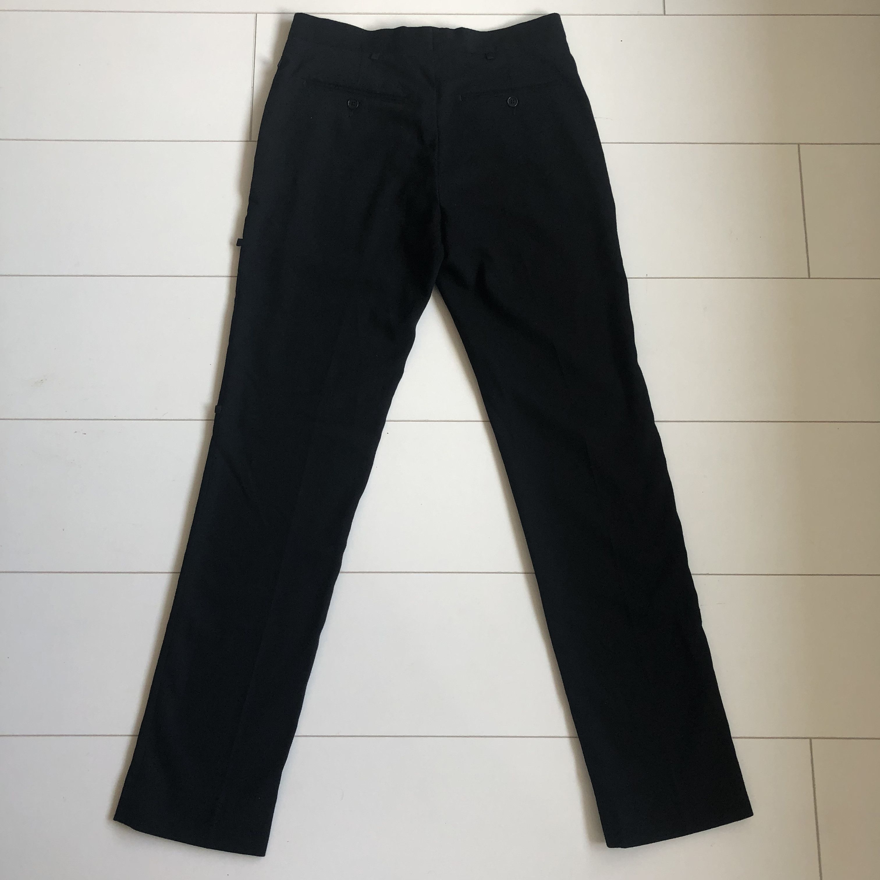 Yang Li Yang LI FW 2013 Slim Black Mohair Trousers Size US 28 / EU 44 - 2 Thumbnail