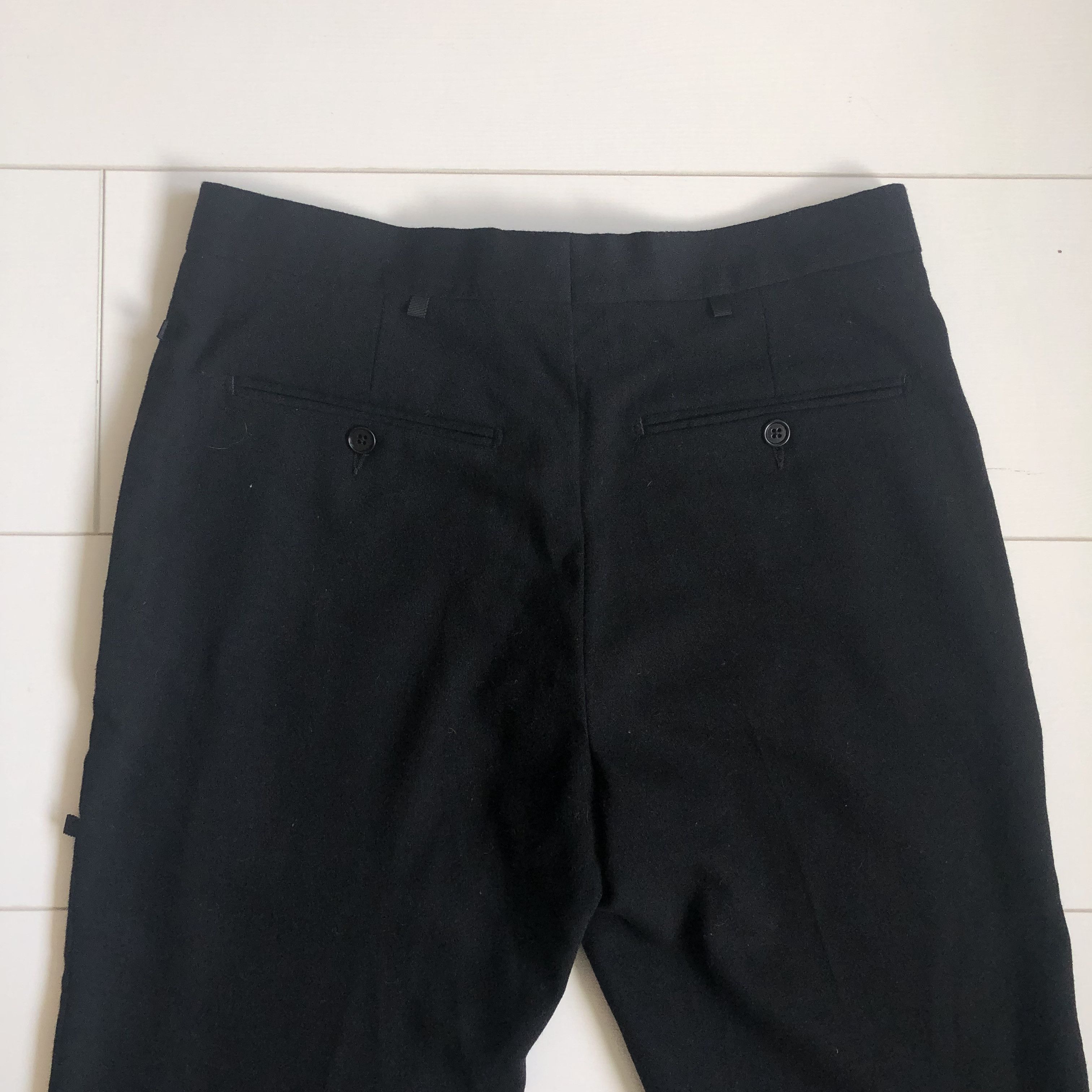 Yang Li Yang LI FW 2013 Slim Black Mohair Trousers Size US 28 / EU 44 - 4 Thumbnail