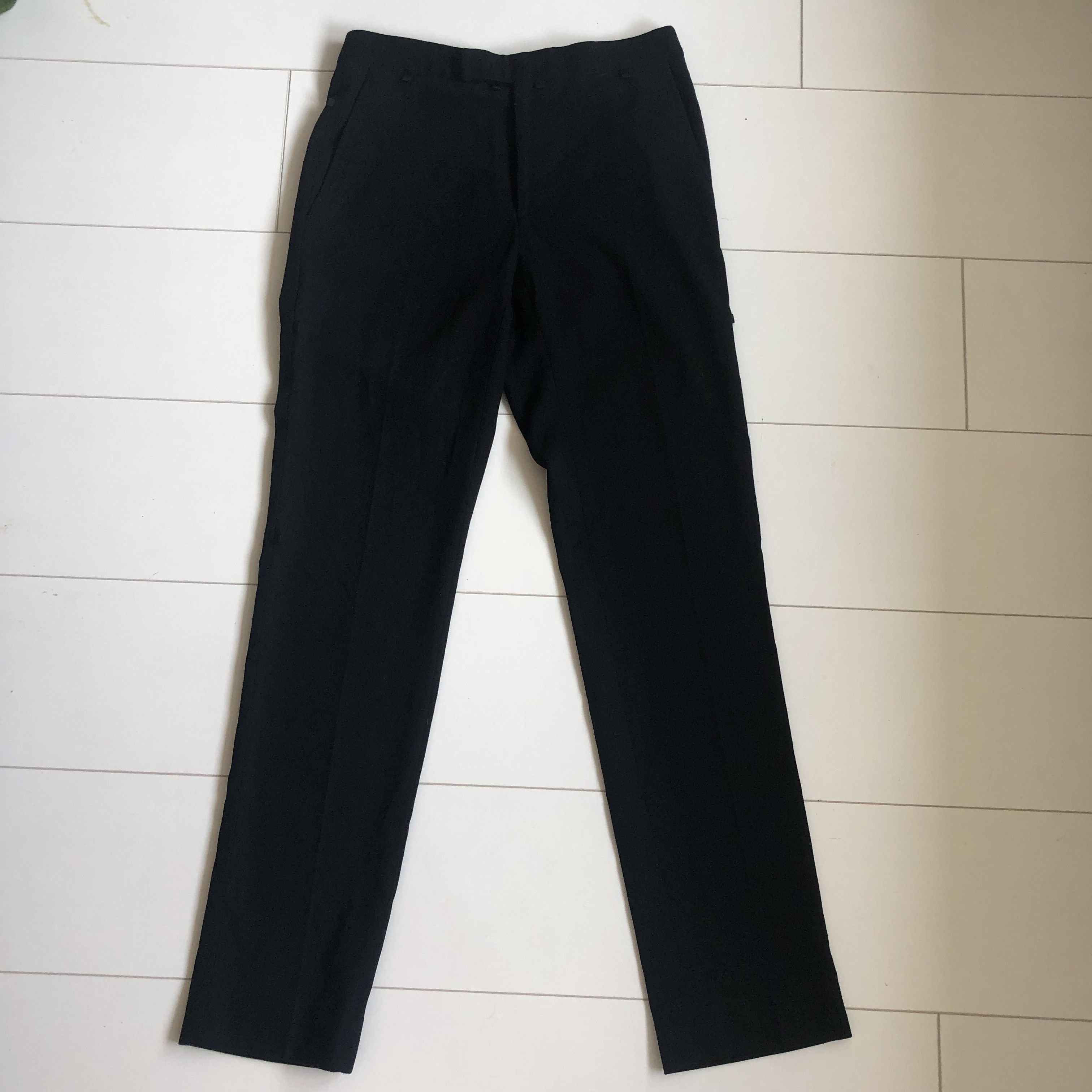 Yang LI FW 2013 Slim Black Mohair Trousers