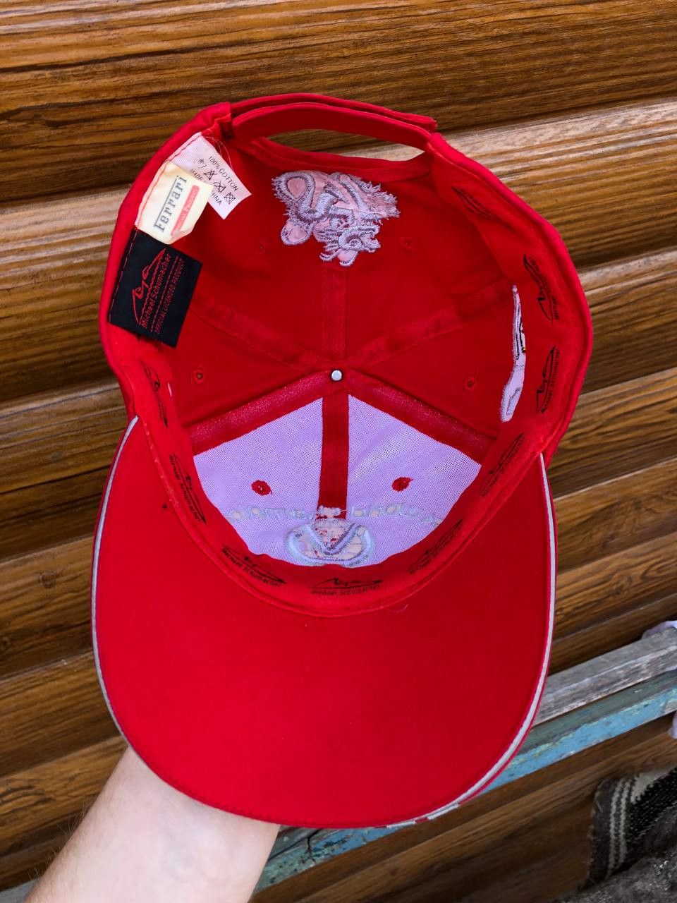 Vintage FERRARI CAP VINTAGE MICHAEL SCHUMACHER CAP CAP OFFICIAL Size ONE SIZE - 5 Thumbnail