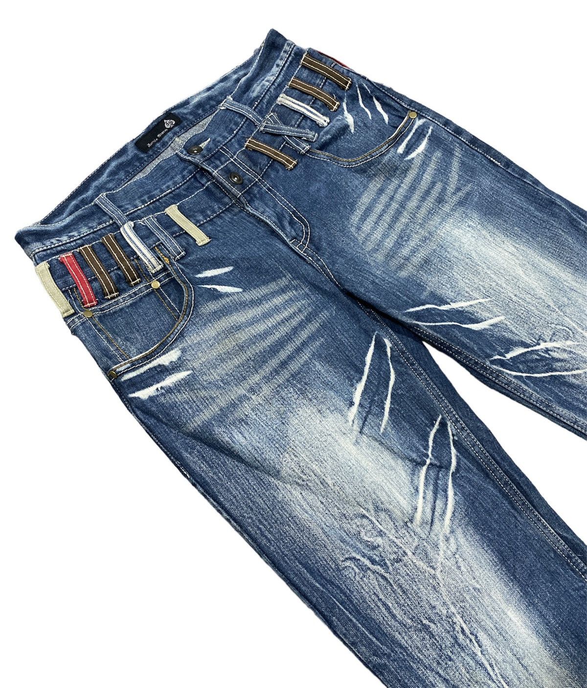 Japanese Brand Double waist Jeans inspired number nine Size US 33 - 5 Thumbnail