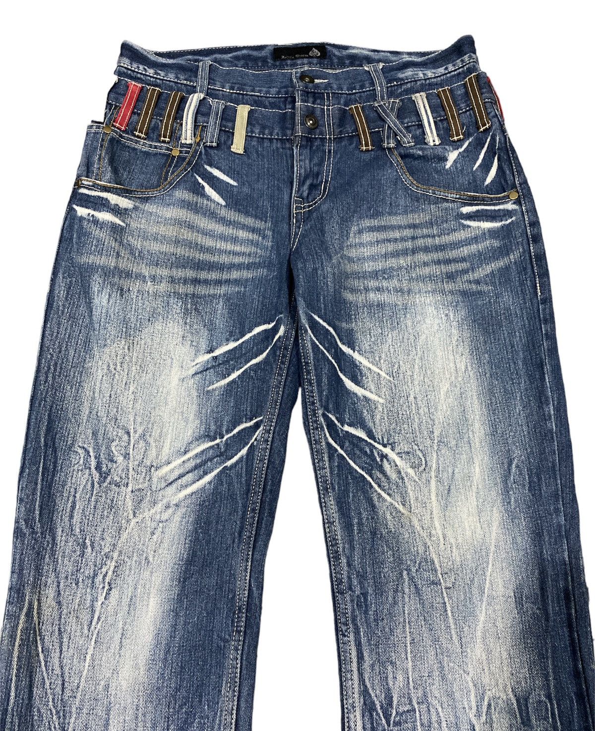 Japanese Brand Double waist Jeans inspired number nine Size US 33 - 4 Thumbnail