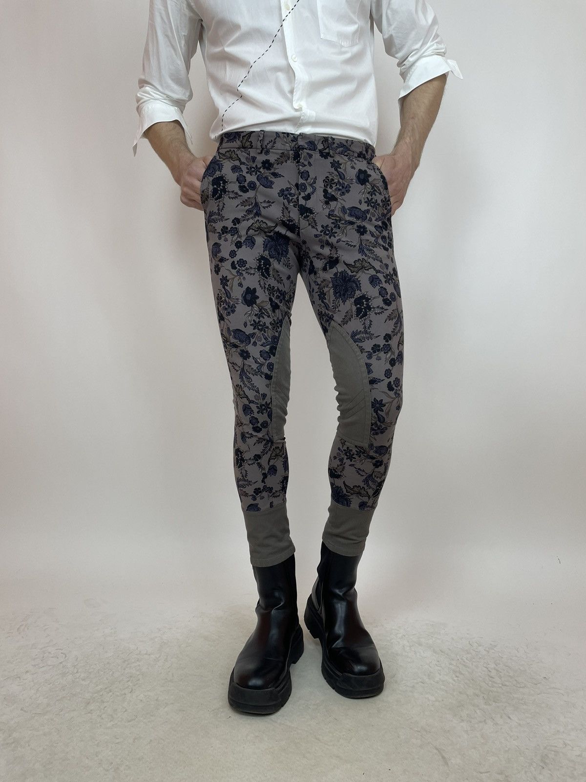 Gucci GUCCI FLORAL CHINO PANTS Super slim 2013/2014 Mens size 48 Size US 31 - 11 Thumbnail