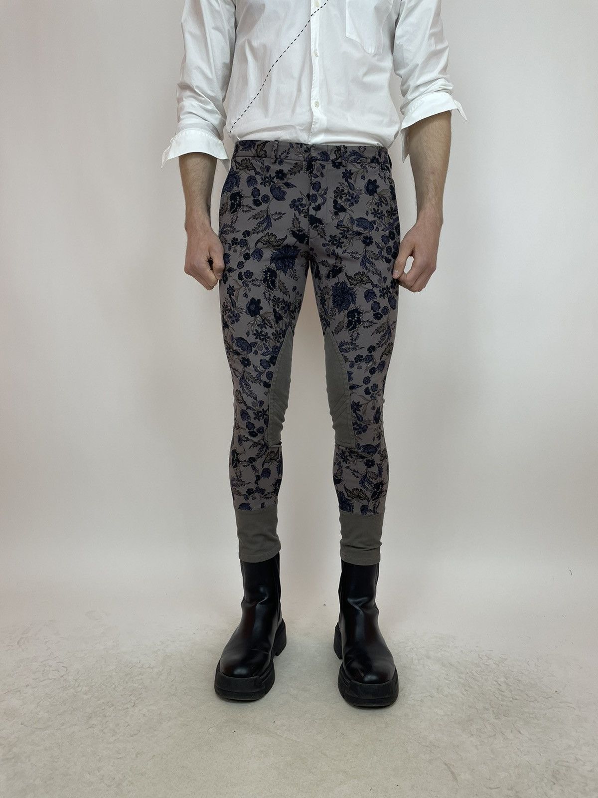 Gucci GUCCI FLORAL CHINO PANTS Super slim 2013/2014 Mens size 48 Size US 31 - 2 Thumbnail