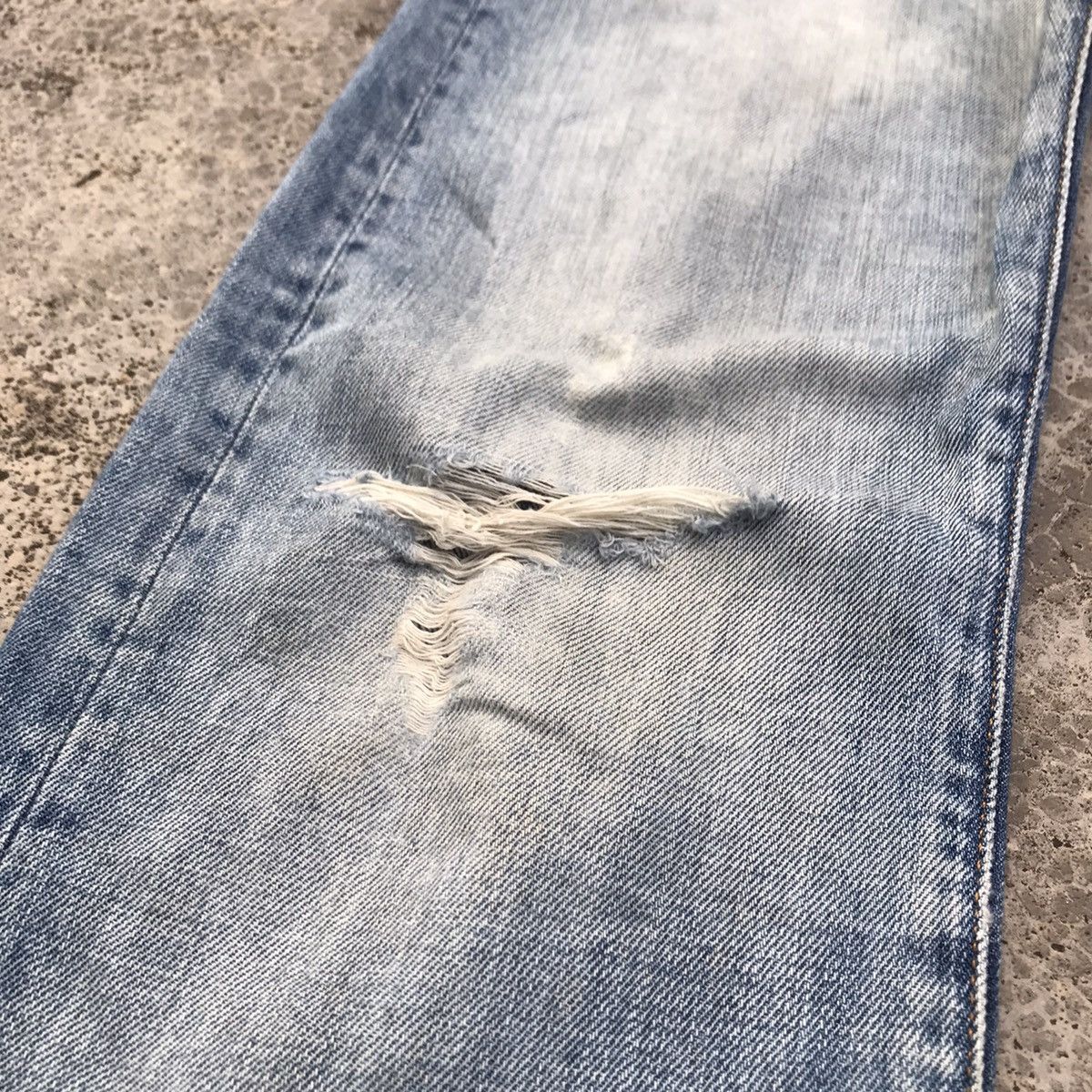 Japanese Brand W32💥Vintage Japanese Brand Faded Blue Wash Jeans Size US 32 / EU 48 - 7 Thumbnail