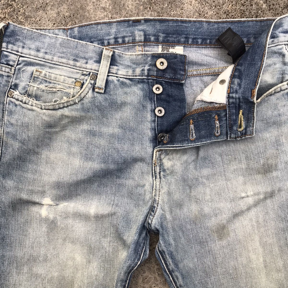 Japanese Brand W32💥Vintage Japanese Brand Faded Blue Wash Jeans Size US 32 / EU 48 - 13 Thumbnail