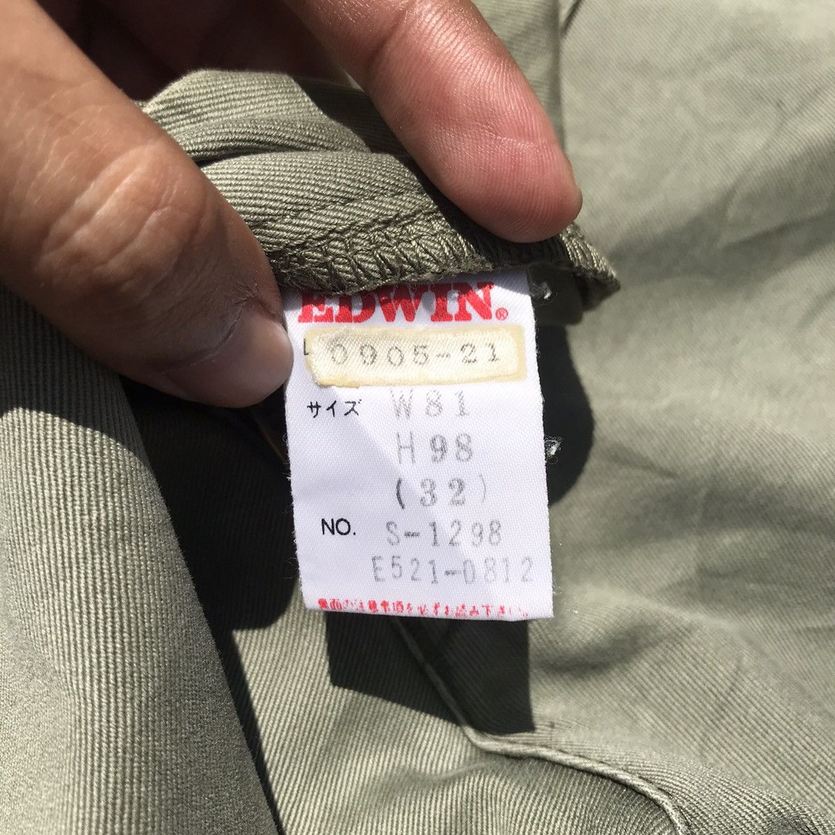 Edwin Vintage Edwin Faded Military Baggy Trousers Pants Size US 32 / EU 48 - 9 Thumbnail