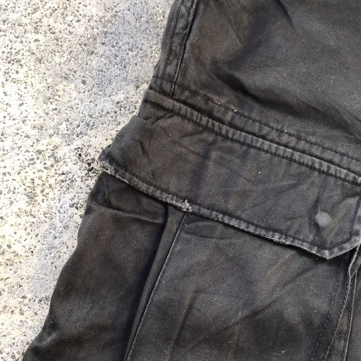 Japanese Brand Real Crush Clothing Faded Big Pocket Tactical Cargo Pants Size US 30 / EU 46 - 7 Thumbnail