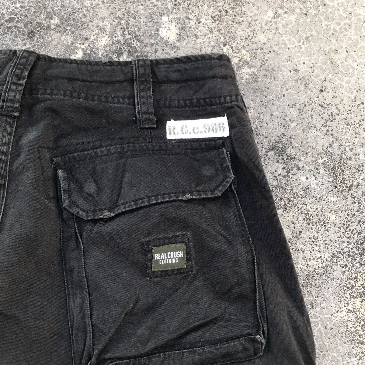 Japanese Brand Real Crush Clothing Faded Big Pocket Tactical Cargo Pants Size US 30 / EU 46 - 10 Thumbnail