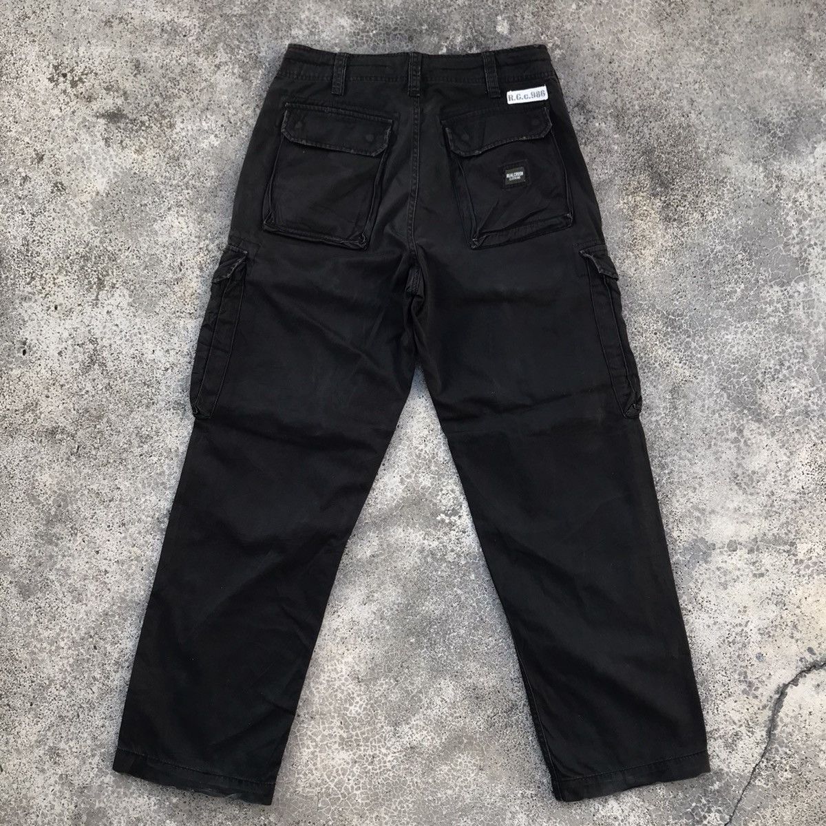 Japanese Brand Real Crush Clothing Faded Big Pocket Tactical Cargo Pants Size US 30 / EU 46 - 18 Thumbnail