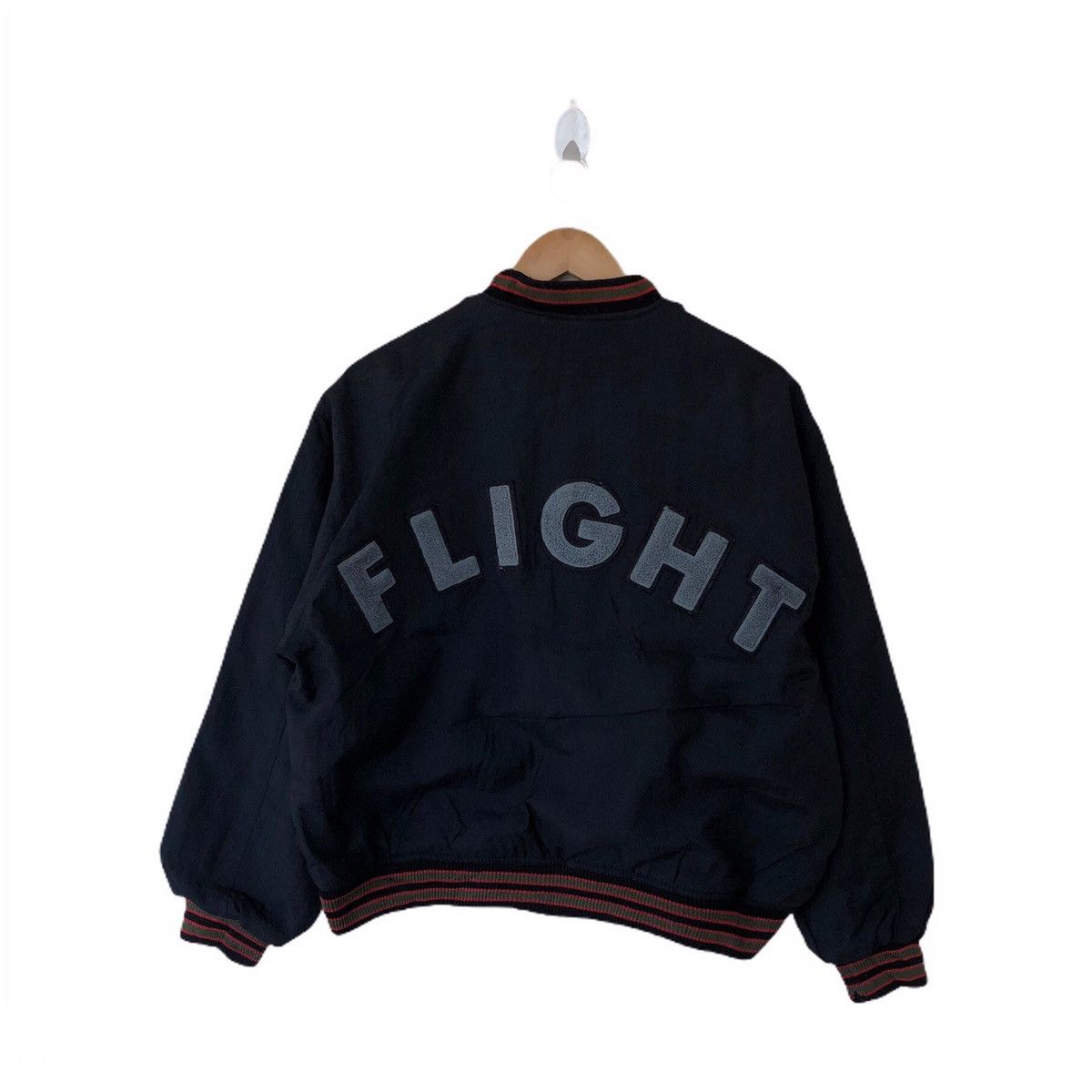 Vintage KEARNEY HOUSE FLIGHT EMBROIDERED BIG LOGO BOMBER JACKET Size US M / EU 48-50 / 2 - 1 Thumbnail