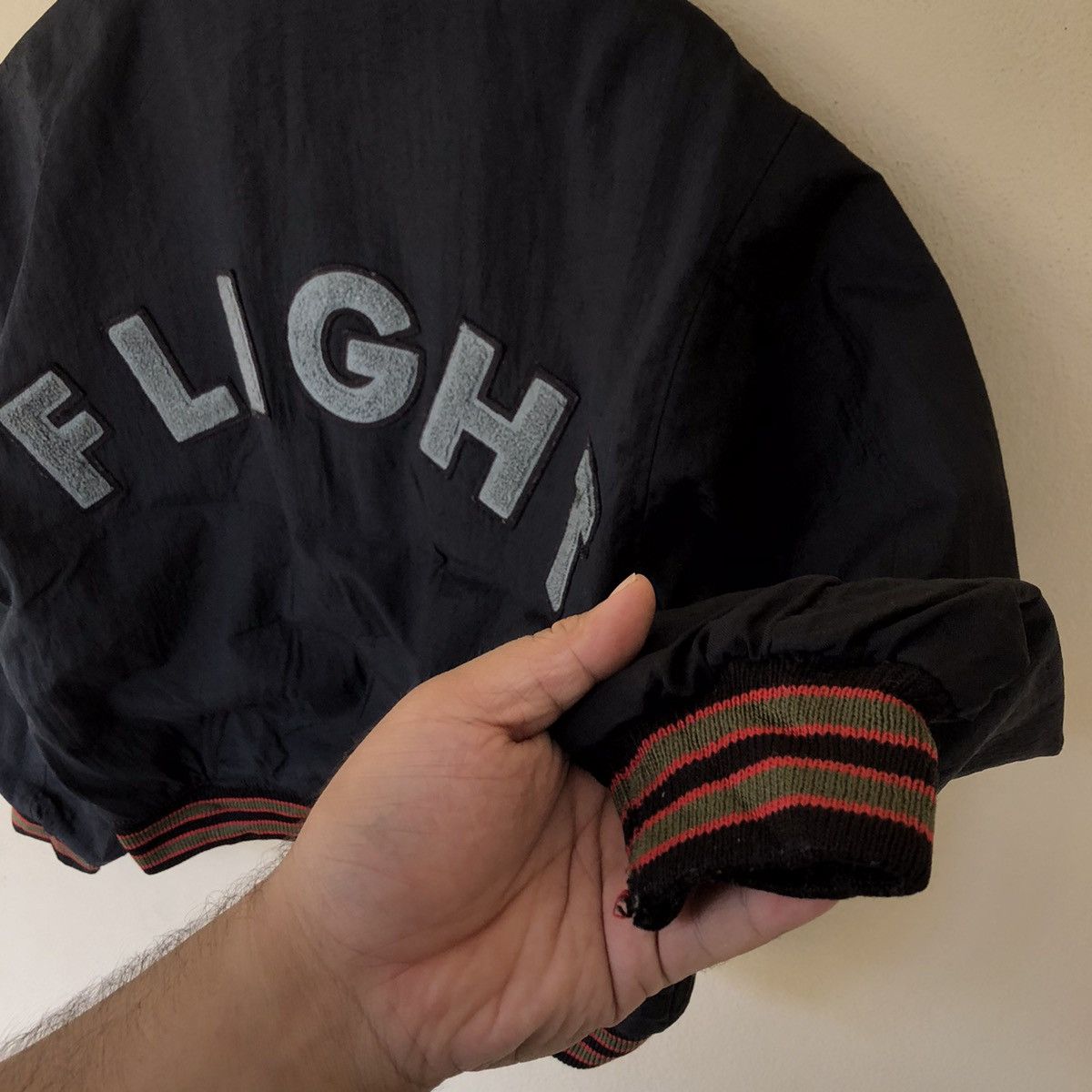Vintage KEARNEY HOUSE FLIGHT EMBROIDERED BIG LOGO BOMBER JACKET Size US M / EU 48-50 / 2 - 4 Thumbnail