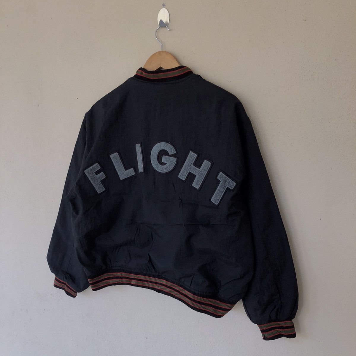 Vintage KEARNEY HOUSE FLIGHT EMBROIDERED BIG LOGO BOMBER JACKET Size US M / EU 48-50 / 2 - 2 Thumbnail