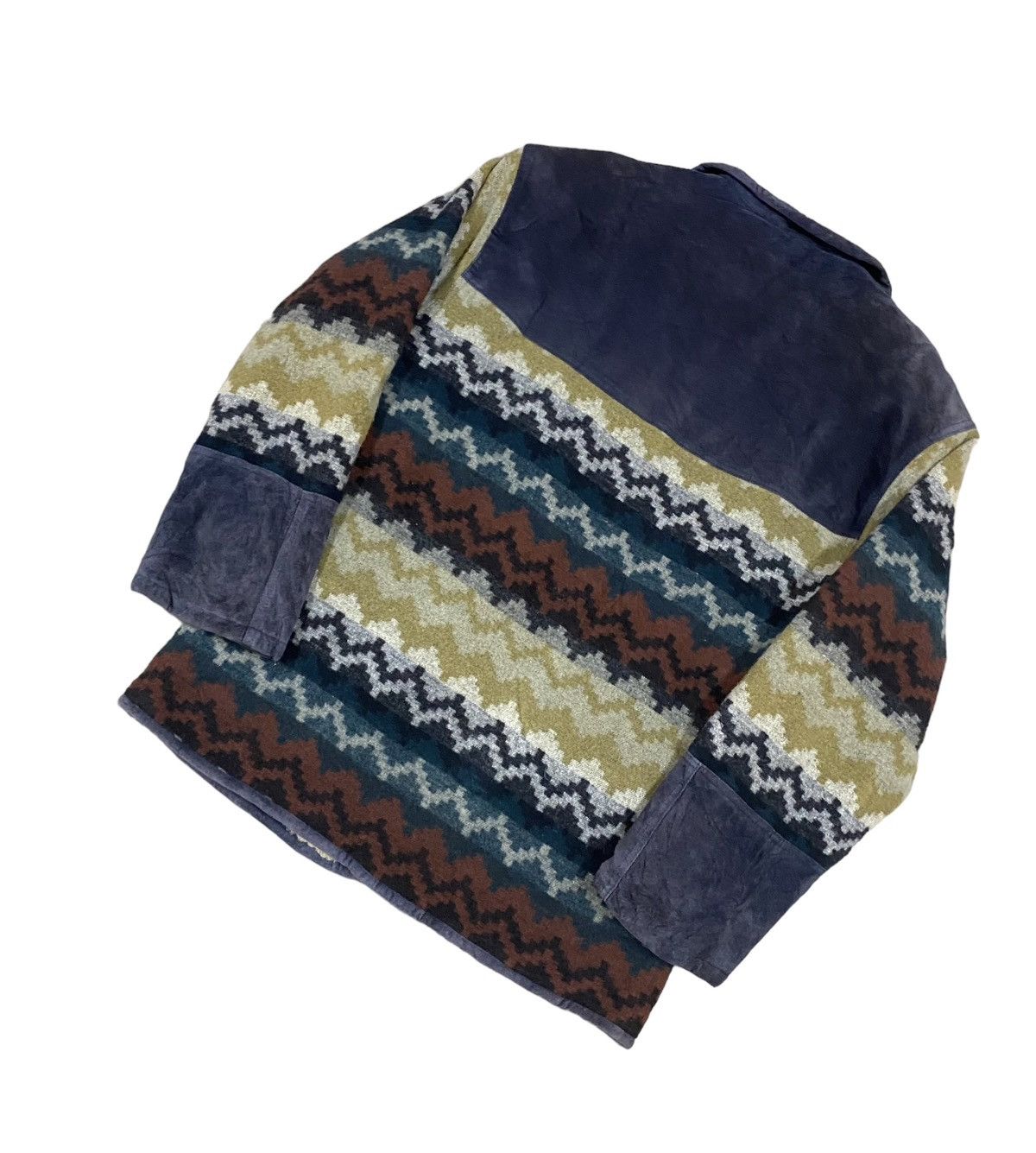 Fortela × Native × Vintage Vtg🔥Japanese Blanked Blend Moleskins Sherpa Inner Jacket Size US L / EU 52-54 / 3 - 15 Thumbnail