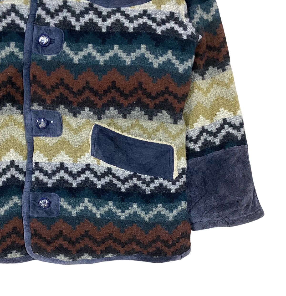 Fortela × Native × Vintage Vtg🔥Japanese Blanked Blend Moleskins Sherpa Inner Jacket Size US L / EU 52-54 / 3 - 9 Thumbnail