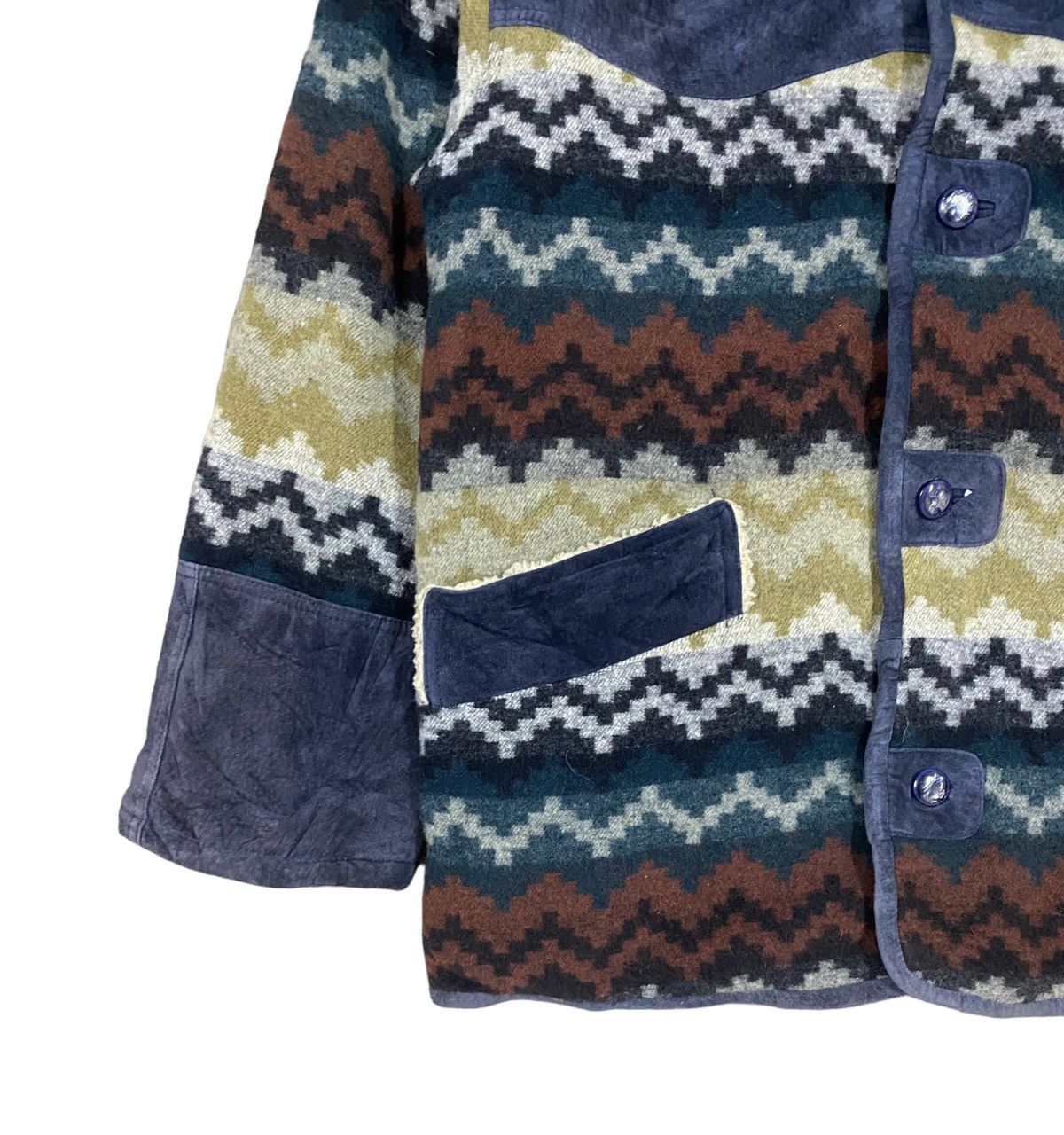 Fortela × Native × Vintage Vtg🔥Japanese Blanked Blend Moleskins Sherpa Inner Jacket Size US L / EU 52-54 / 3 - 8 Thumbnail