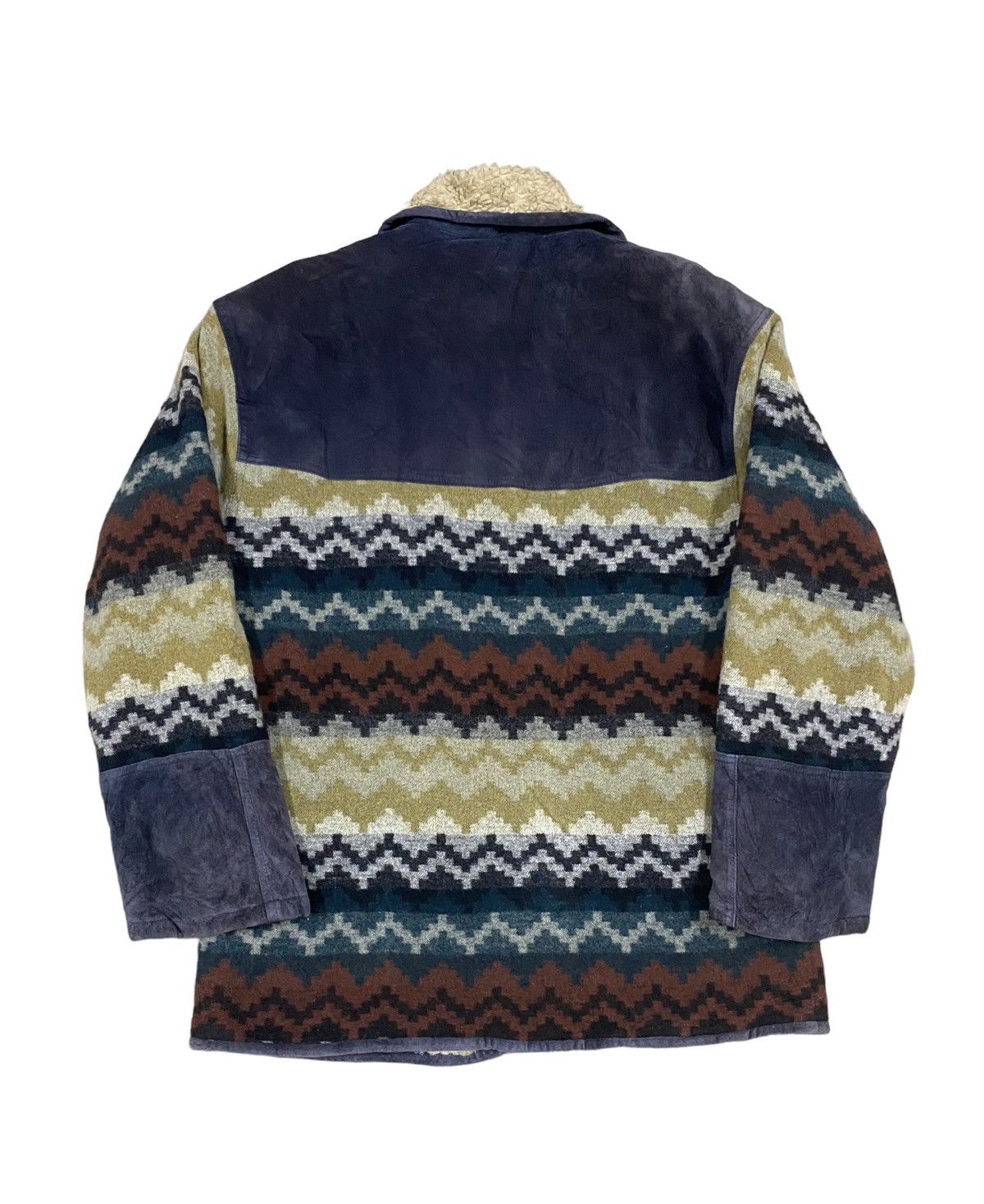Fortela × Native × Vintage Vtg🔥Japanese Blanked Blend Moleskins Sherpa Inner Jacket Size US L / EU 52-54 / 3 - 2 Thumbnail