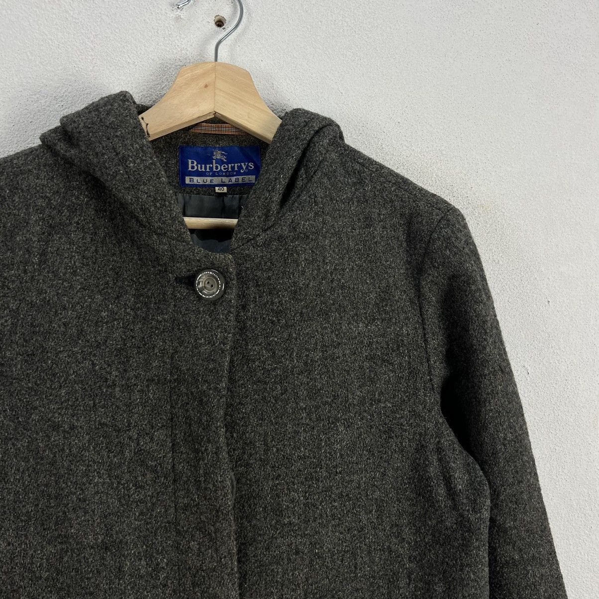 Burberry VINTAGE BURBERRY BLUE LABEL WOOL LONG JACKET Size US S / EU 44-46 / 1 - 5 Thumbnail