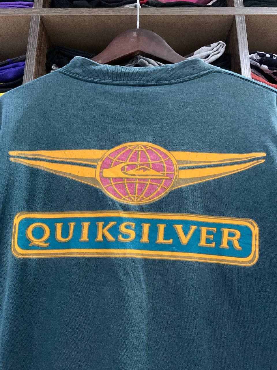 Quiksilver Vintage 1990s Quiksilver Australia Surf Tee Size US S / EU 44-46 / 1 - 1 Thumbnail