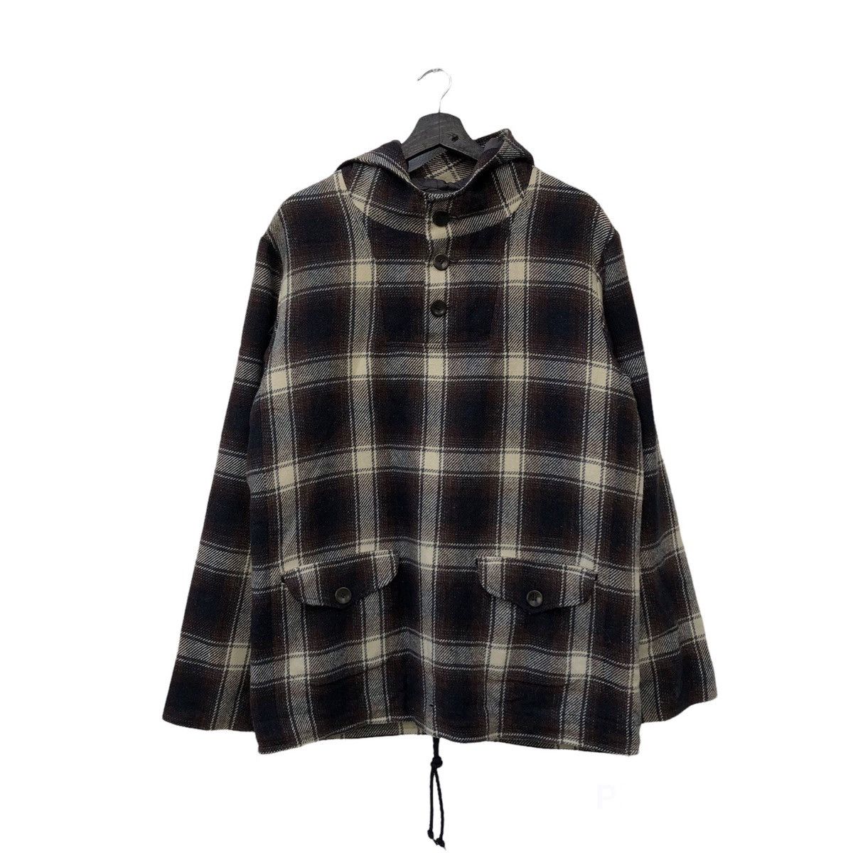 A.P.C. RARE CHECKED TARTAN DESIGN HOODIE JACKET APC JAPAN Size US S / EU 44-46 / 1 - 1 Thumbnail