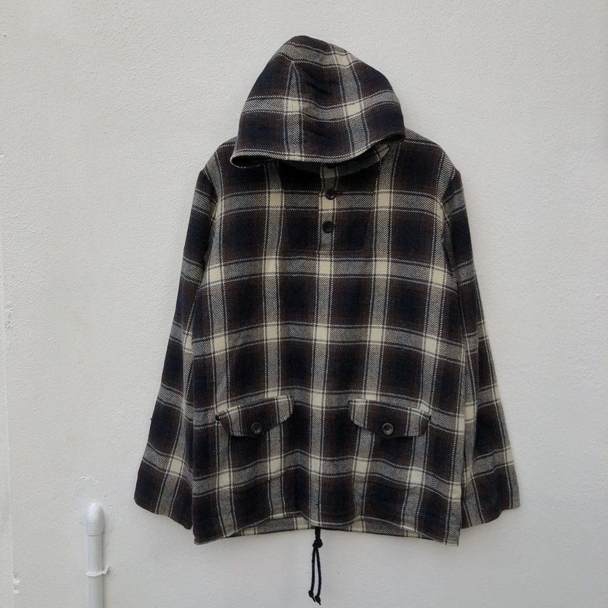 A.P.C. RARE CHECKED TARTAN DESIGN HOODIE JACKET APC JAPAN Size US S / EU 44-46 / 1 - 10 Thumbnail