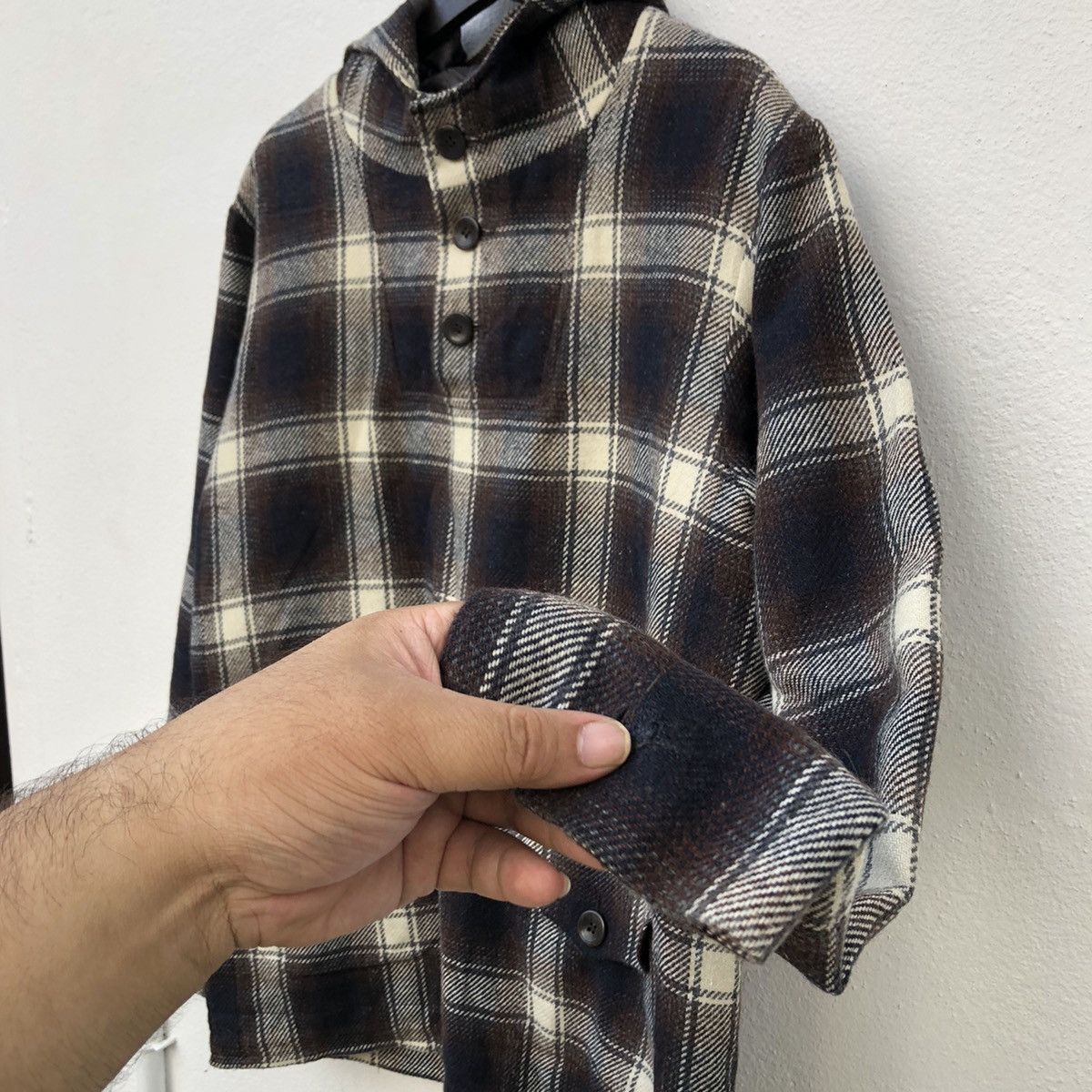 A.P.C. RARE CHECKED TARTAN DESIGN HOODIE JACKET APC JAPAN Size US S / EU 44-46 / 1 - 7 Thumbnail