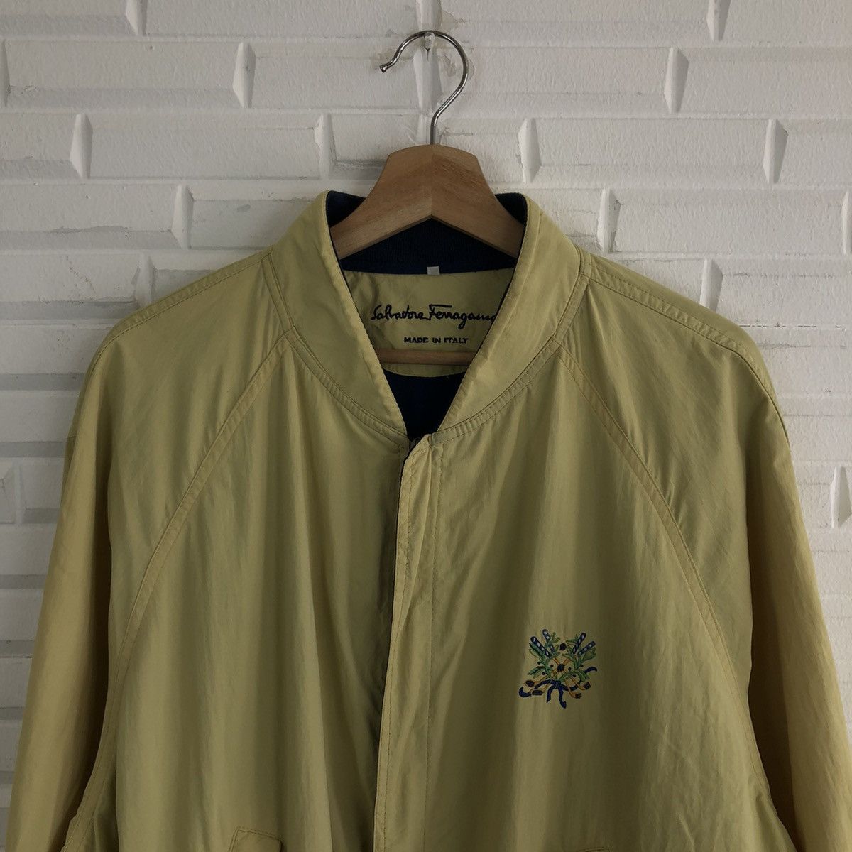 Japanese Brand SALVATORE FERRAGAMO RARE BOMBER JACKET STYLE MADE IN ITALY Size US M / EU 48-50 / 2 - 3 Thumbnail