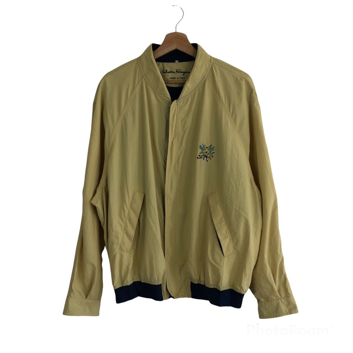 SALVATORE FERRAGAMO RARE BOMBER JACKET STYLE MADE IN ITALY