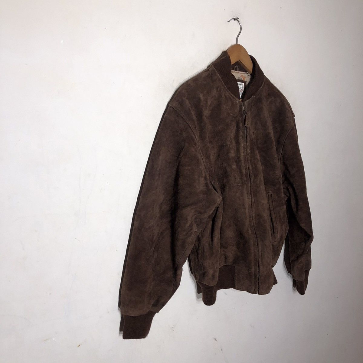Vintage VINTAGE SUIDE LEATHER JACKET SEASHOP MILITARY DESIGN Size US M / EU 48-50 / 2 - 4 Thumbnail
