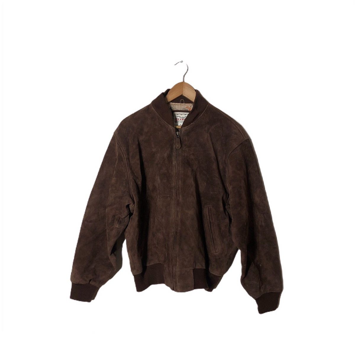 Vintage VINTAGE SUIDE LEATHER JACKET SEASHOP MILITARY DESIGN Size US M / EU 48-50 / 2 - 2 Thumbnail